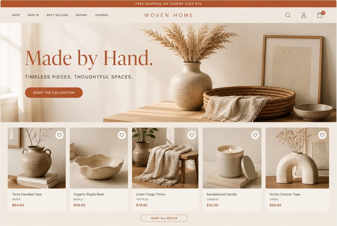 Woven Home — built for repeat buyers